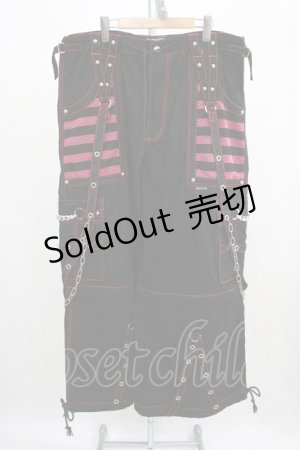 画像: TRIPP NYC / ELECTRO PANT XL ブラック×ピンク H-25-06-26-030-PU-PA-KB-ZH