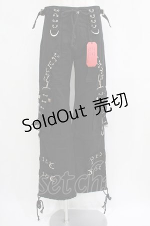 画像: TRIPP NYC / MIGHTY METAL PANT XXS ブラック H-25-06-26-034-PU-PA-KB-ZH
