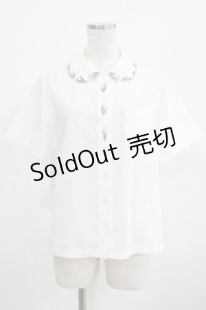 画像: Jane Marple / Tulip collar blouse  白 H-25-06-26-038-JM-BL-KB-ZH
