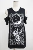 画像1: Restyle / WITCHES CHANT cold shoulder tops XS ブラック H-25-06-26-043-GO-TO-KB-ZH (1)