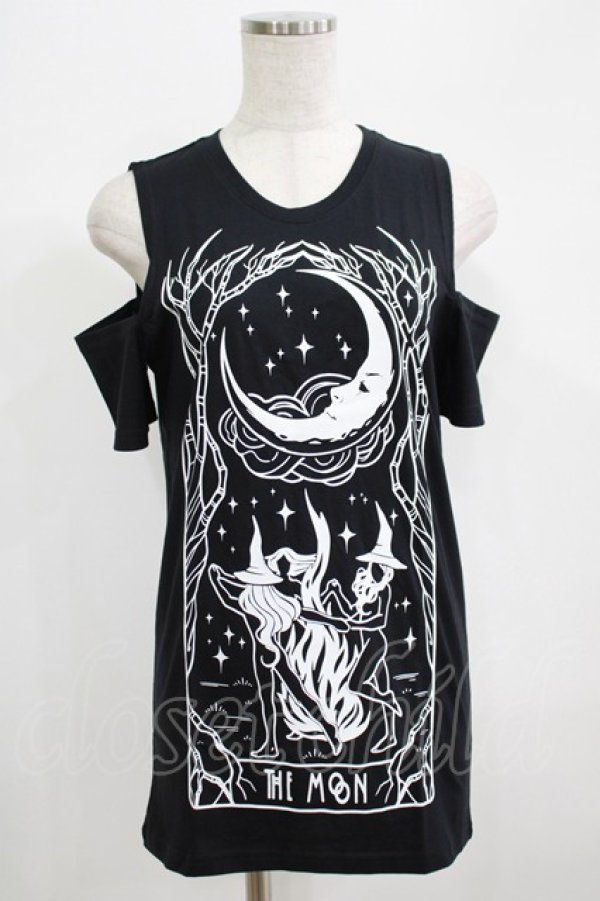 画像1: Restyle / WITCHES CHANT cold shoulder tops XS ブラック H-25-06-26-043-GO-TO-KB-ZH (1)