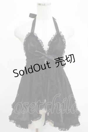 画像: SEXY DYNAMITE LONDON / レースベビードール  黒 H-25-06-26-049-PU-TO-KB-ZH