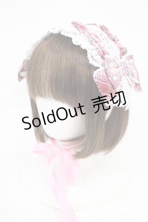 画像: Angelic Pretty / おしゃまフリルヘッドドレス（タータン）  ピンク H-25-06-26-1001-AP-AC-NS-ZH