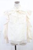 画像1: An MILLE / ボウタイフリルブラウス Free アイボリー H-25-06-26-1023-EL-BL-NS-ZH (1)