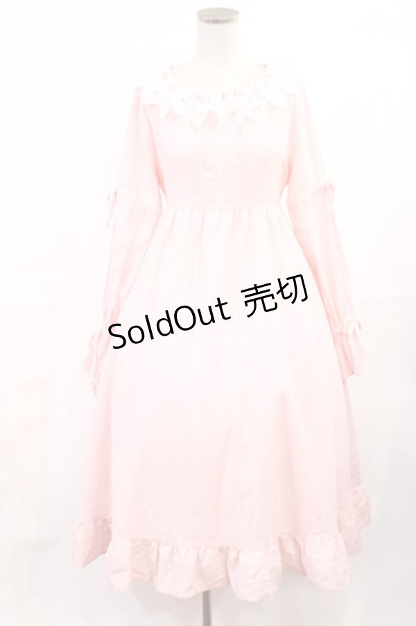 画像1: Cherirulu Chocola / 襟レースフリルワンピース S ピンク H-25-06-26-1033-LO-OP-NS-ZH (1)