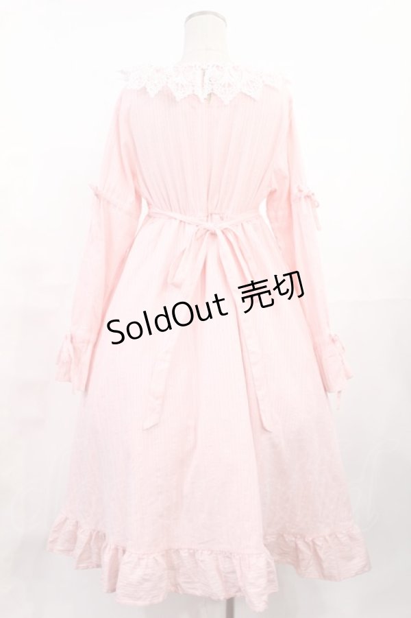 画像2: Cherirulu Chocola / 襟レースフリルワンピース S ピンク H-25-06-26-1033-LO-OP-NS-ZH (2)