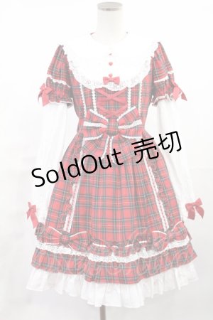 画像: Angelic Pretty / Dolly Girl付け袖ワンピース(タータン) Free レッド H-25-06-26-1040-AP-OP-NS-ZH