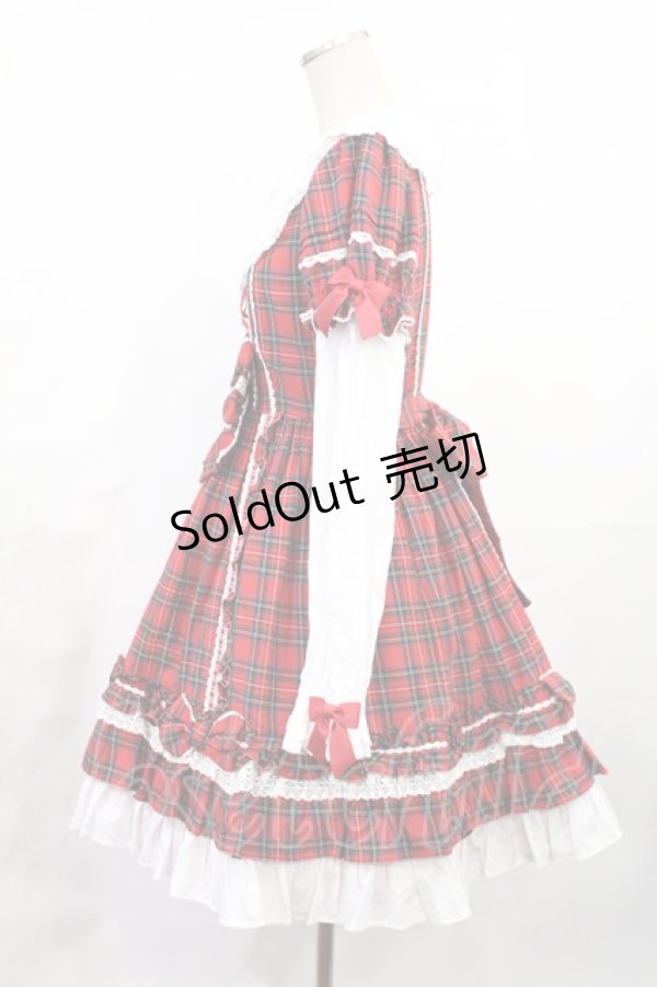Angelic Pretty　チェック柄ワンピース Angelic Pretty / Dolly Girl付け袖ワンピース(タータン) Free