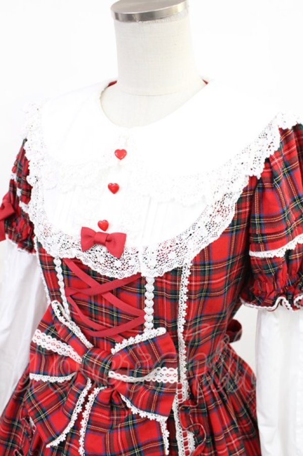 Angelic Pretty / Dolly Girl付け袖ワンピース(タータン) Free