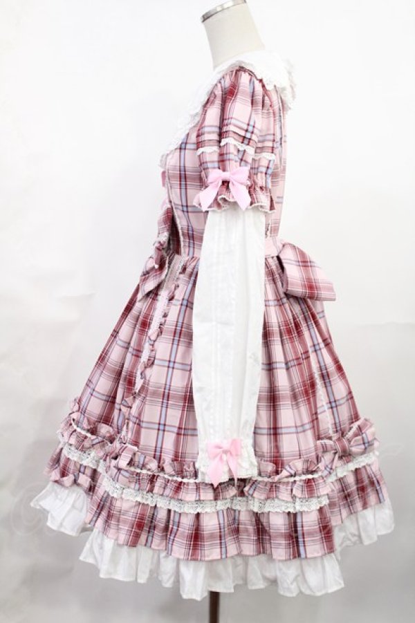 Angelic Pretty / Dolly Girl付け袖ワンピース(タータン) Free