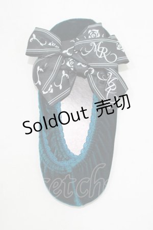 画像: MR corset / ベロアルームシューズ  グリーン H-25-06-26-069-PU-ZA-KB-ZH