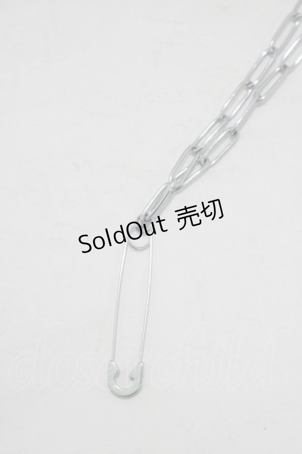 画像1: NieR Clothing / NieR PIN NECKLACE  シルバー H-25-06-26-073-PU-AC-KB-ZH (1)