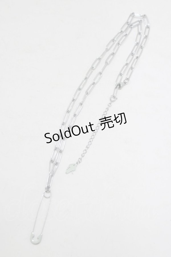 画像2: NieR Clothing / NieR PIN NECKLACE  シルバー H-25-06-26-073-PU-AC-KB-ZH (2)