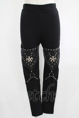 画像: Restyle / PENTAGRAM HARNESS LEGGINGS M ブラック H-25-06-26-021-GO-PA-KB-ZH