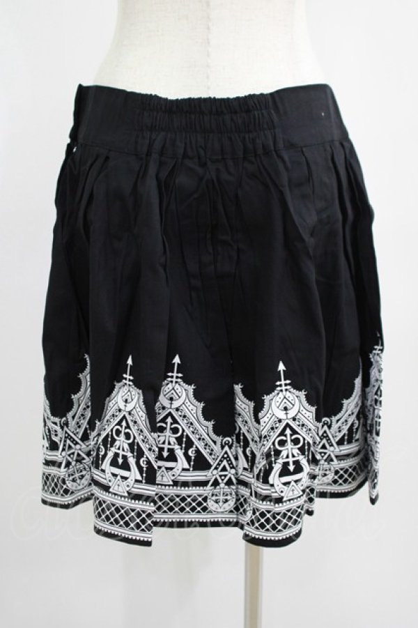 画像2: Restyle / HENNA SKIRT XL ブラック×ホワイト H-25-10-24-023-GO-SK-KB-ZH (2)