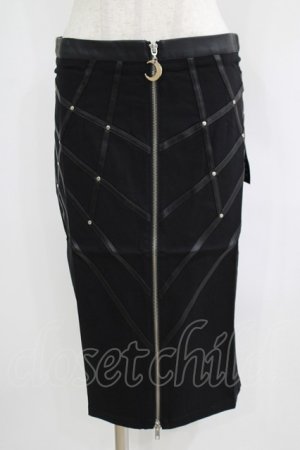 画像: Restyle / BONDED TO THE MOON SKIRT M ブラック H-25-06-26-027-GO-SK-KB-ZH