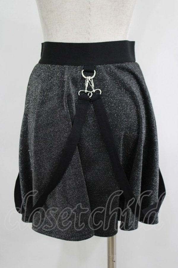 画像3: KILL STAR / Studio 666 Skater Skirt XS グリッターブラック H-25-06-27-1030-SL-SK-KB-ZH (3)