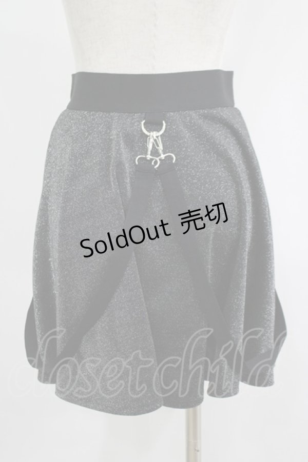 画像3: KILL STAR / Studio 666 Skater Skirt XS グリッターブラック H-25-10-24-022-SL-SK-KB-ZH (3)