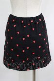画像3: lilLilly / ハート刺繍ミニスカート FREE 黒 H-25-06-27-1031-LO-BL-KB-ZH (3)