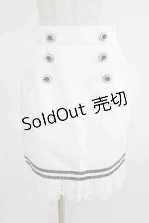 画像: MILK / Sailor Dollスカート  ホワイト H-25-06-27-1035-ML-SK-KB-ZH