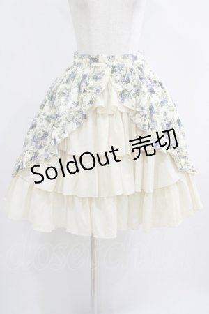 画像: ATELIER PIERROT / フロントバッスル・ガーデンスカート  オフ H-25-06-27-1004-EL-SK-KB-ZH