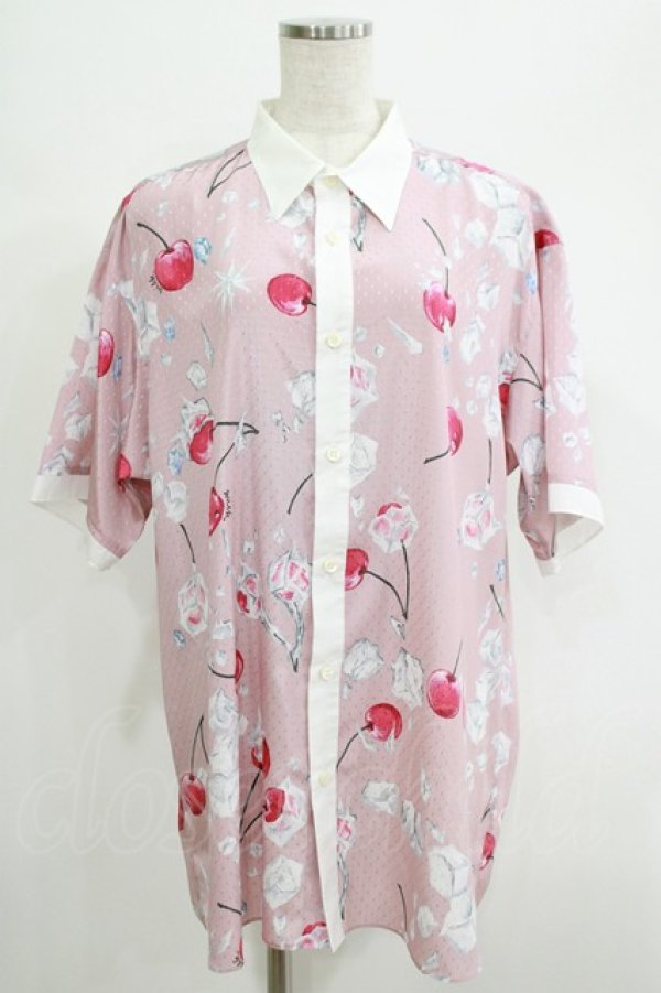 MILKBOY / FROZEN CHERRY SHIRTS  ピンク H-25-06-27-1052-MB-BL-KB-ZH MILKBOY / FROZEN CHERRY SHIRTS ピンク H-25-06-27-1052-MB-BL