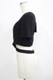 画像2: DARK IN LOVE / Punk locomotive check heart crop top XL ブラック H-25-06-27-1059-PU-TO-KB-ZH (2)