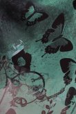 画像4: NieR Clothing / GREEN BUTTERFLY SHEER SKIRT  グリーン H-25-06-27-1013-PU-SK-KB-ZH (4)