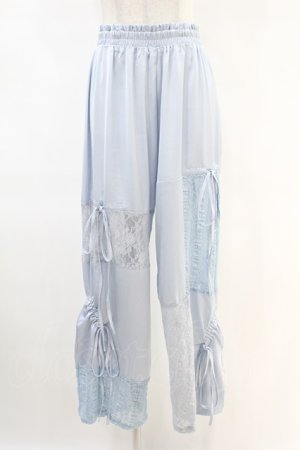 画像: Candy Stripper / LACY PATCH WORK DROST PANTS  ライトブルー H-25-06-28-004-PU-PA-KB-ZH