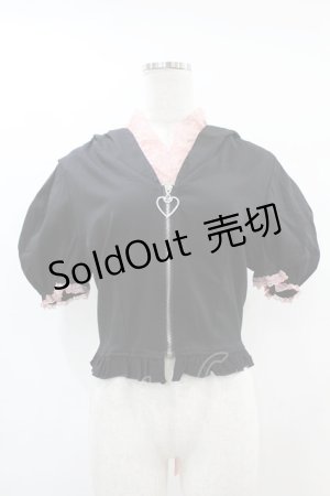 画像: DARK IN LOVE / Alternative fashion cat haunt zipper top L ブラック H-25-06-28-044-PU-TO-KB-ZH