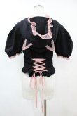 画像2: DARK IN LOVE / Alternative fashion cat haunt zipper top L ブラック H-25-06-28-044-PU-TO-KB-ZH (2)