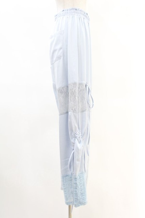 画像3: Candy Stripper / LACY PATCH WORK DROST PANTS  ライトブルー H-25-06-28-004-PU-PA-KB-ZH (3)