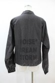 画像2: HYSTERIC GLAMOUR / リブ切替バックプリントジャケット  グレー H-25-06-28-045-PU-JA-KB-ZH (2)
