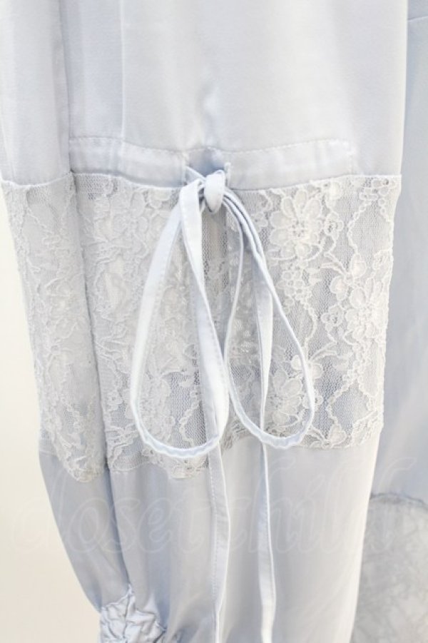 画像4: Candy Stripper / LACY PATCH WORK DROST PANTS  ライトブルー H-25-06-28-004-PU-PA-KB-ZH (4)