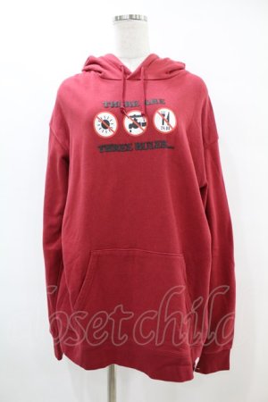 画像: Candy Stripper / THREE RULES HOODIE  レッド H-25-06-28-055-PU-TO-KB-ZH