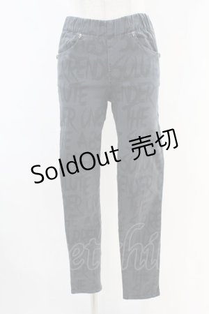 画像: GHOST of HARLEM / プリントスキニーパンツ  グレー H-25-06-28-006-GL-PA-KB-ZH