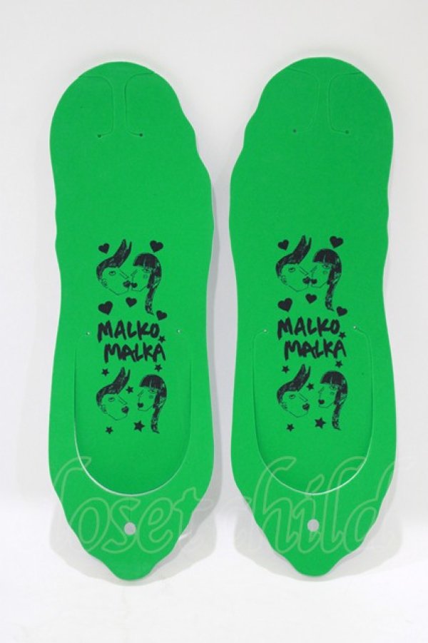 画像1: MALKOMALKA / 折りたたみビーチサンダル  グリーン H-25-06-28-1038-PU-ZA-ET-ZH (1)