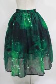 画像3: NieR Clothing / GREEN BUTTERFLY SHEER SKIRT  グリーン H-25-06-28-1005-PU-SK-KB-ZH (3)