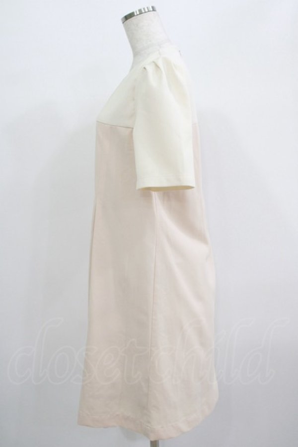 画像2: Fi.n.t / ヨーク切替ワンピース  ベージュ H-25-06-28-1010-CA-OP-ET-ZH (2)