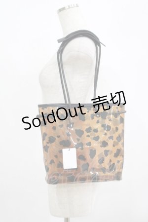 画像: Candy Stripper / MOO CLEAR BAG  茶 H-25-06-28-1014-PU-BG-KB-ZH