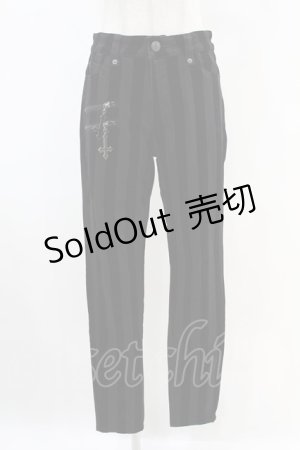 画像: KILL STAR / Walk The Plank Trousers S ブラック H-25-06-28-010-SL-PA-KB-ZH