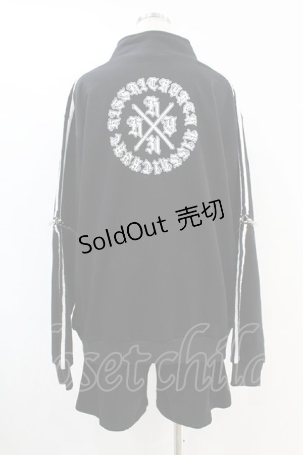 画像2: KRY CLOTHING / 「URAGIRI」ジャージセットアップ  黒×白 H-25-06-28-014-EL-PA-KB-ZH (2)