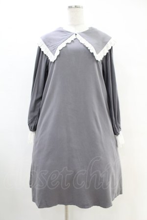 画像: Candy Stripper / FRILL COLLARワンピース S グレー H-25-06-28-024-PU-OP-KB-ZH