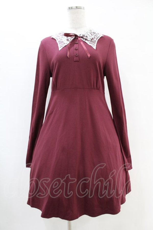 画像1: KILL STAR / Charmed School Dress M CRIMSON red H-25-10-24-033-SL-OP-KB-ZH (1)