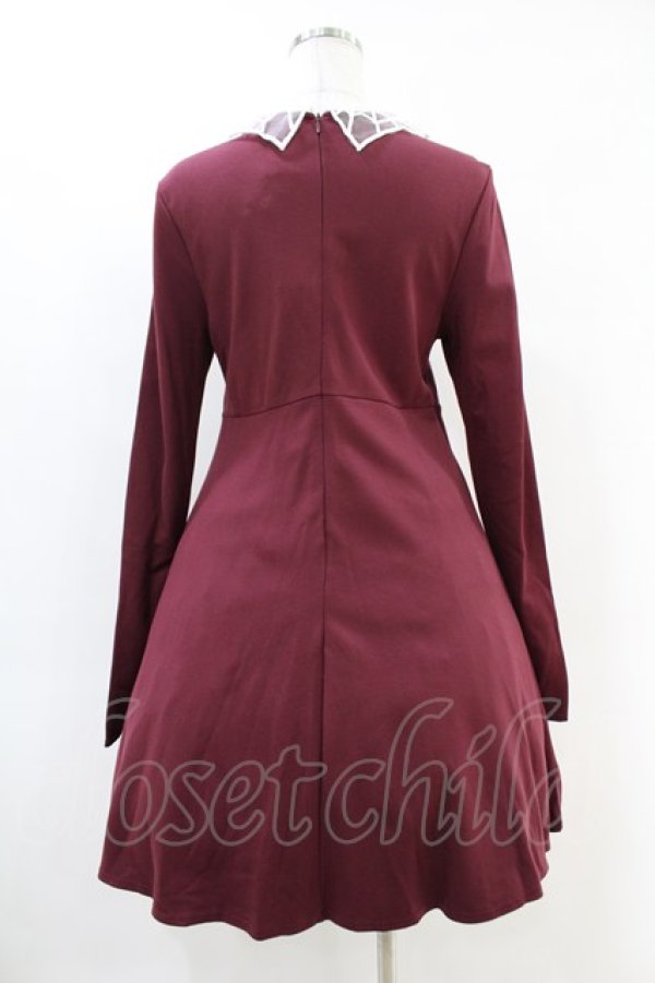 画像2: KILL STAR / Charmed School Dress M CRIMSON red H-25-10-24-033-SL-OP-KB-ZH (2)