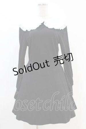 画像: KILL STAR / Mystra Collar Dress S 黒×白 H-25-06-28-030-SL-OP-KB-ZH