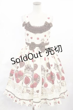 画像: BABY,THE STARS SHINE BRIGHT / Strawberry Loves Chocolate柄ジャンパースカートIII Free 生成り H-25-06-29-005-BA-OP-NS-ZH
