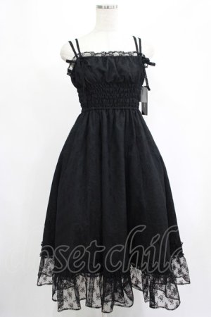 画像: Victorian maiden / レーシーロングアンダードレス Free ブラック H-25-06-29-1027-CL-OP-NS-ZH