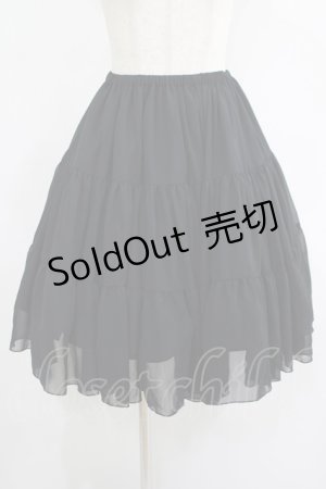 画像: Victorian maiden / ボリュームシフォンペチコートスカート（ショート） Free ブラック H-25-06-29-1034-CL-SK-NS-ZH