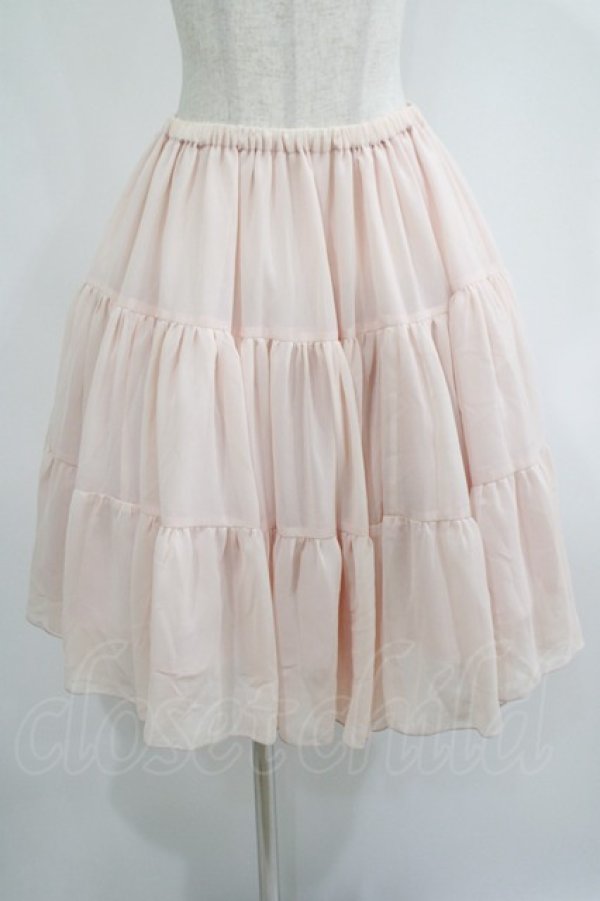 画像1: Victorian maiden / ボリュームシフォンペチコートスカート（ショート） Free ピンク H-25-06-29-1035-CL-SK-NS-ZH (1)